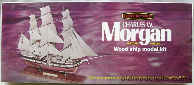 Scientific 1/72 Charles W. Morgan Whaler - 17.5 Inch Long Wood and Metal Ship Kit With Cloth Sails, 183 plastic model kit
